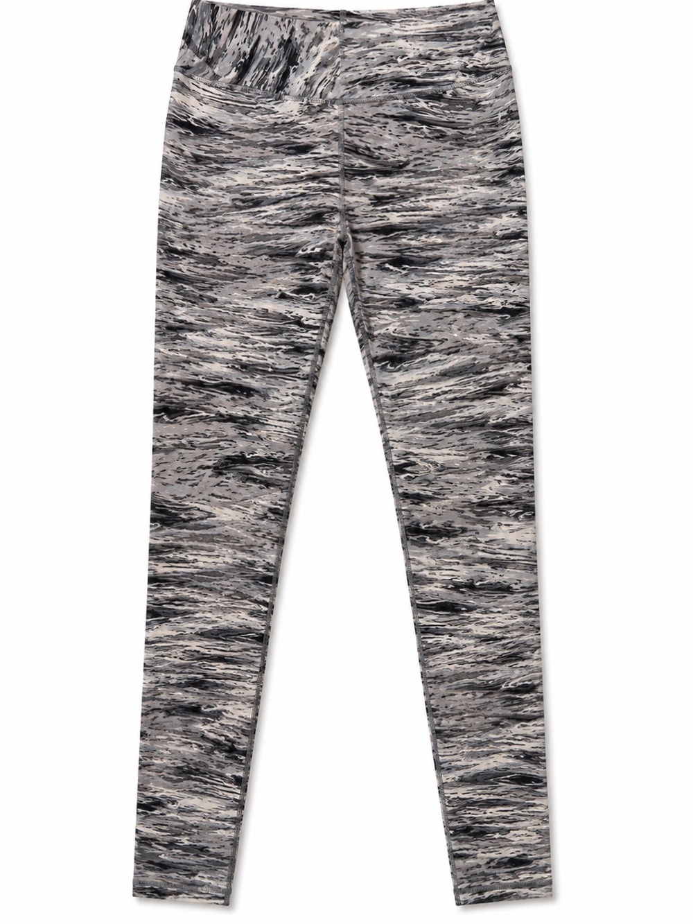 Women’s Gray Black Marbled Leggings